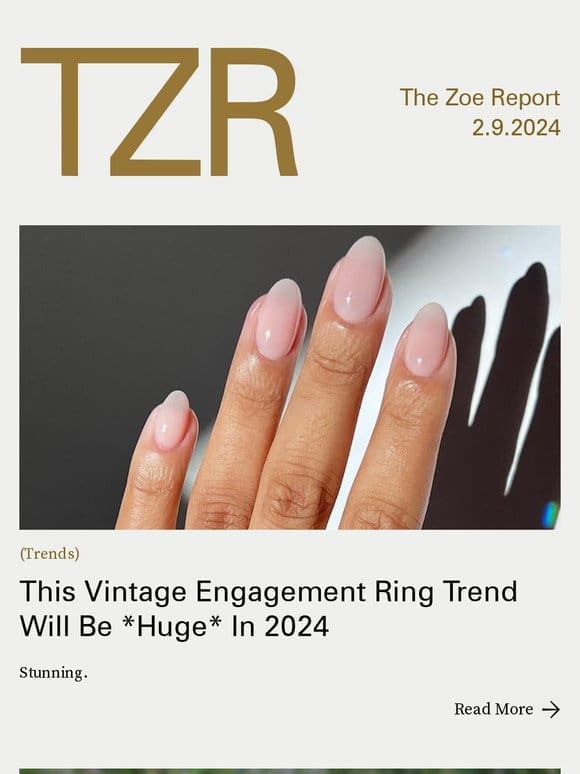 This Vintage Engagement Ring Trend Will Be *Huge* In 2024