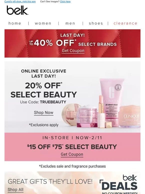 This gorgeous deal ends tonight   20% off beauty