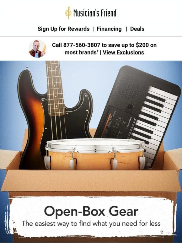 This just in: Fresh open-box gear collection