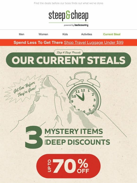 This week’s current steals & mystery deals