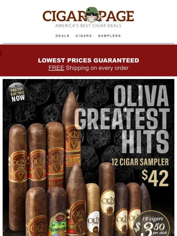 This won’t last. Oliva masterpieces in one place