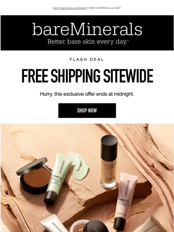 Today Only! FREE Shipping Sitewide
