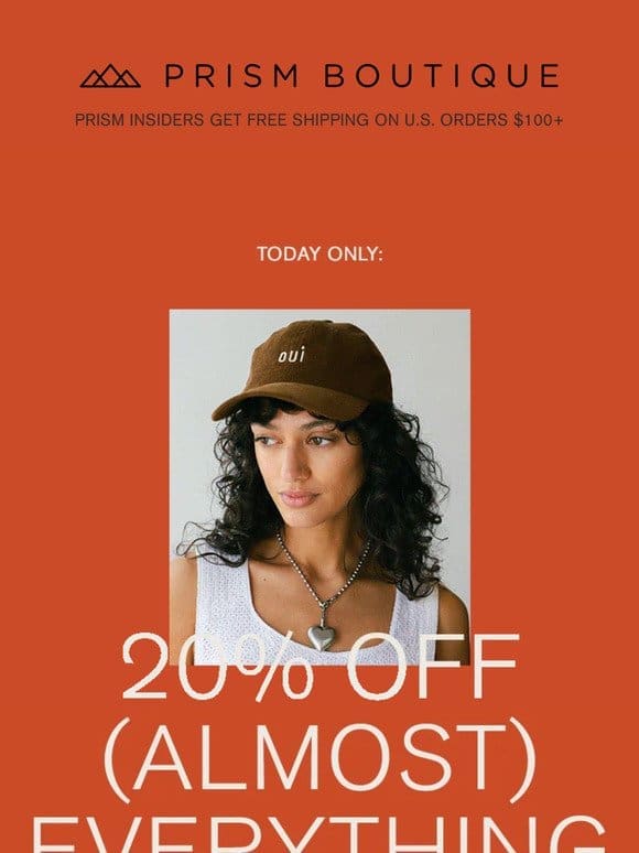 Today only: 20% Off