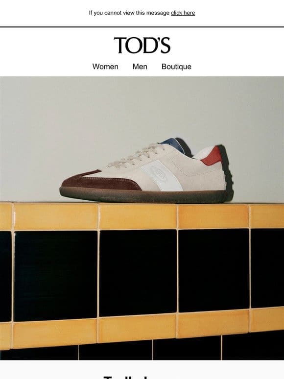 Tod’s Icons: the Tabs Sneakers