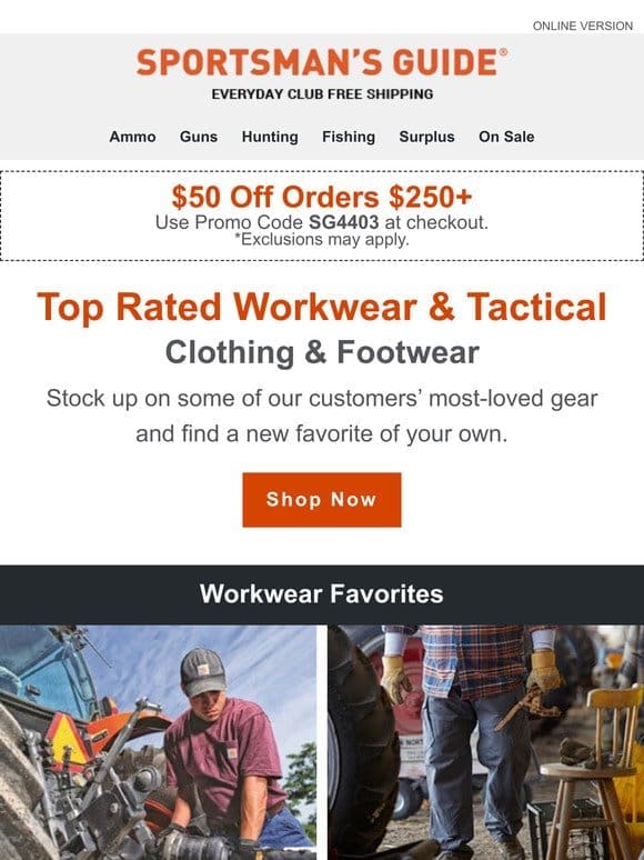 Top Rated Workwear & Tactical Clothing & Footwear