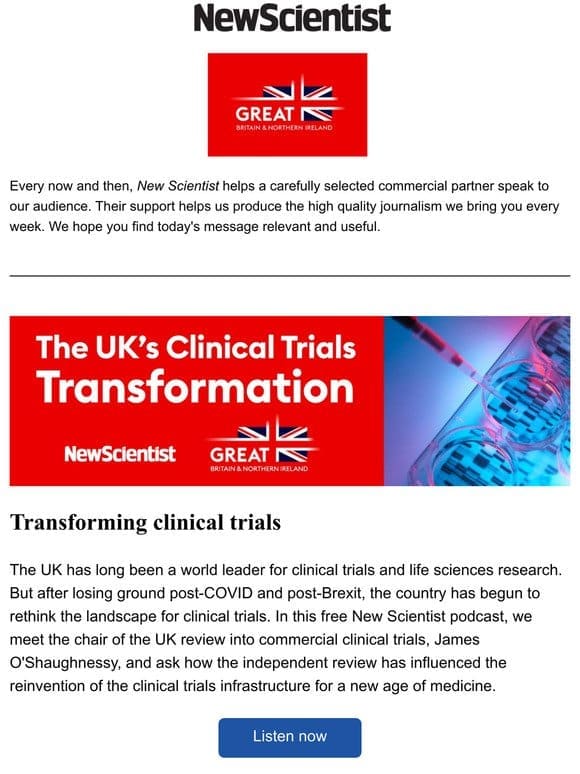 Transforming clinical trials: how the UK revamped its ecosystem for world class medical research
