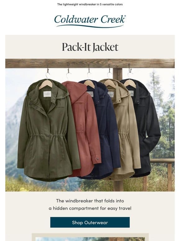 Travel Light with Our Pack-It Jacket