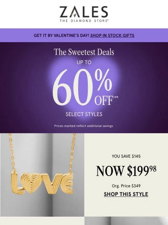 Treat Your Sweetheart With Sweet Deals!