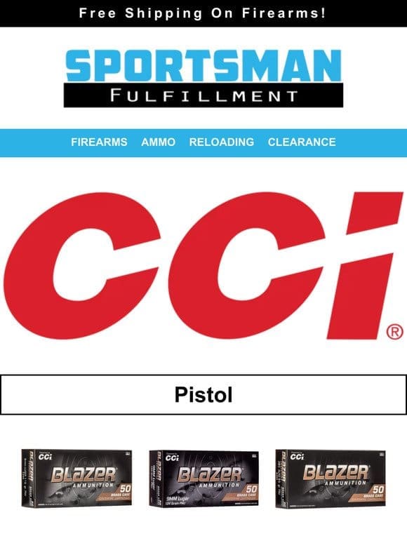 Truckload Pricing On CCI Pistol & Rimfire Fuel!
