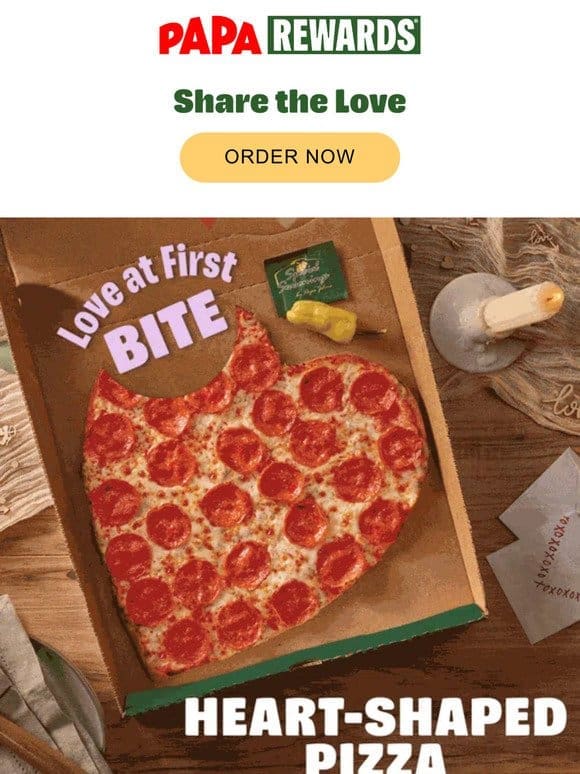 Try Our Heart-Shaped Pizza