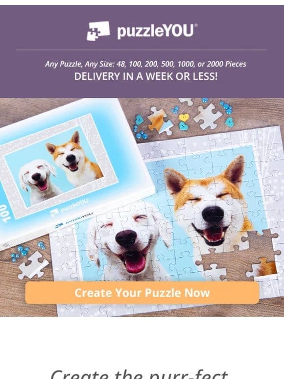 Turn your furry friend into a photo puzzle!