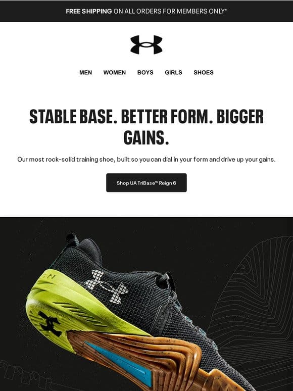 UA TriBase Reign 6 Shoes: Lift more now， win more later