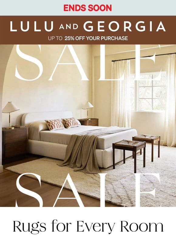 UP TO 25% OFF | Rugs for Every Room