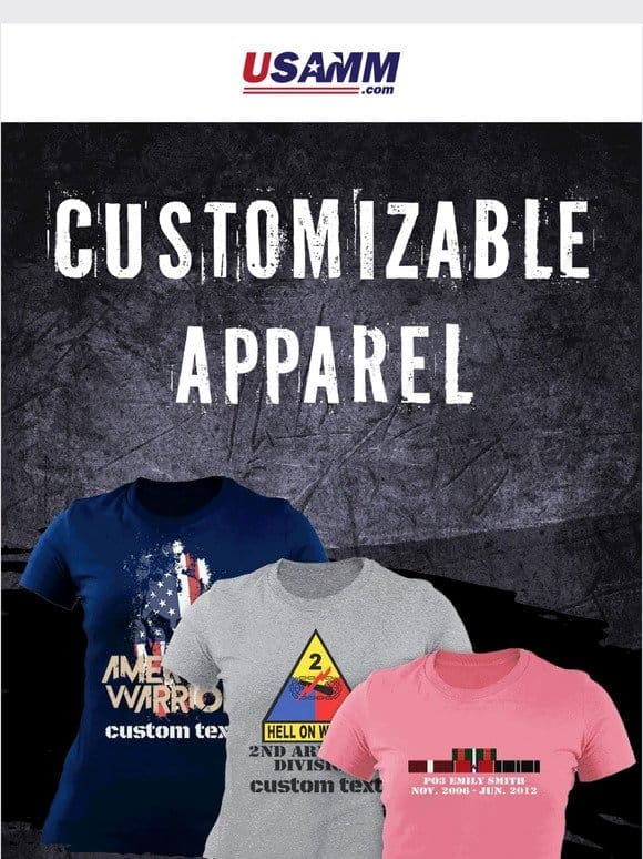 USAMM Custom Shirts = Service Pride