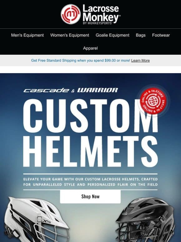 Unleash Your Style on the Field!   Explore Custom Lacrosse Helmets Now!