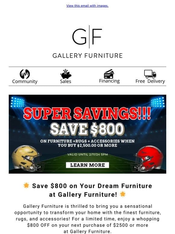 Unlock $800 Savings on Your Dream Furniture!