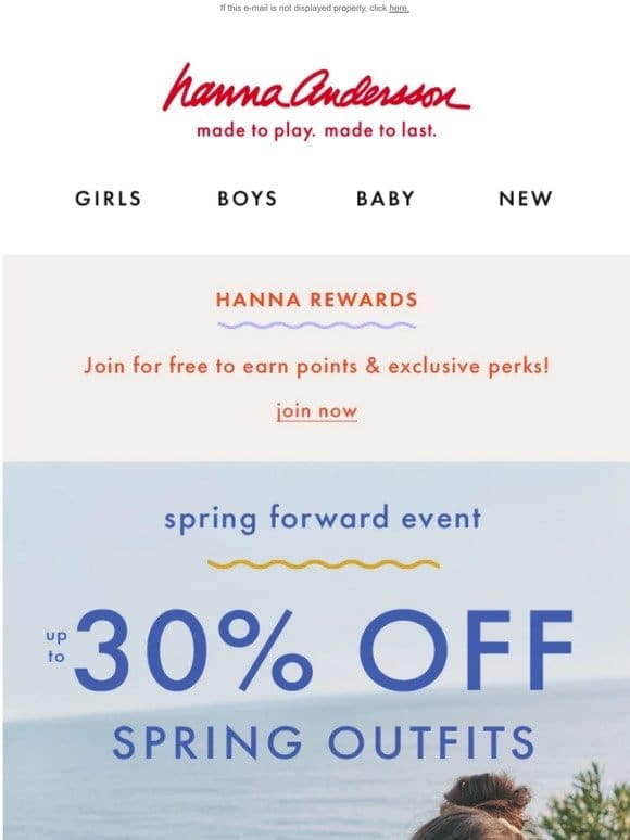 Up To 30% Off Spring!