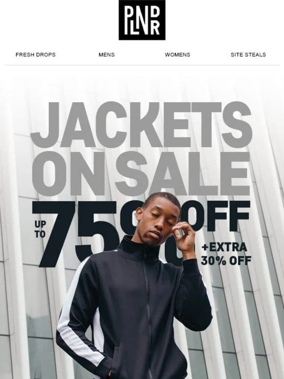 Up To 75% Off Jackets! (+30% Off)