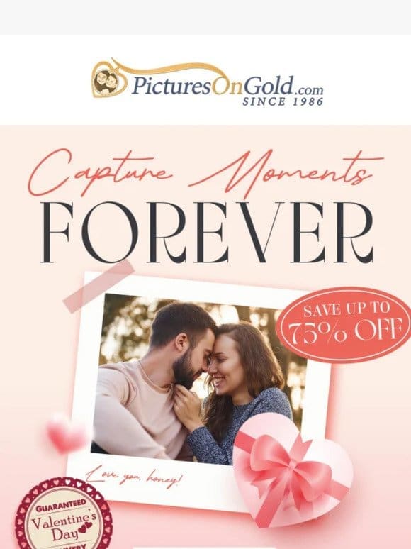 Up To 75% Off Personalized Photo Gifts!