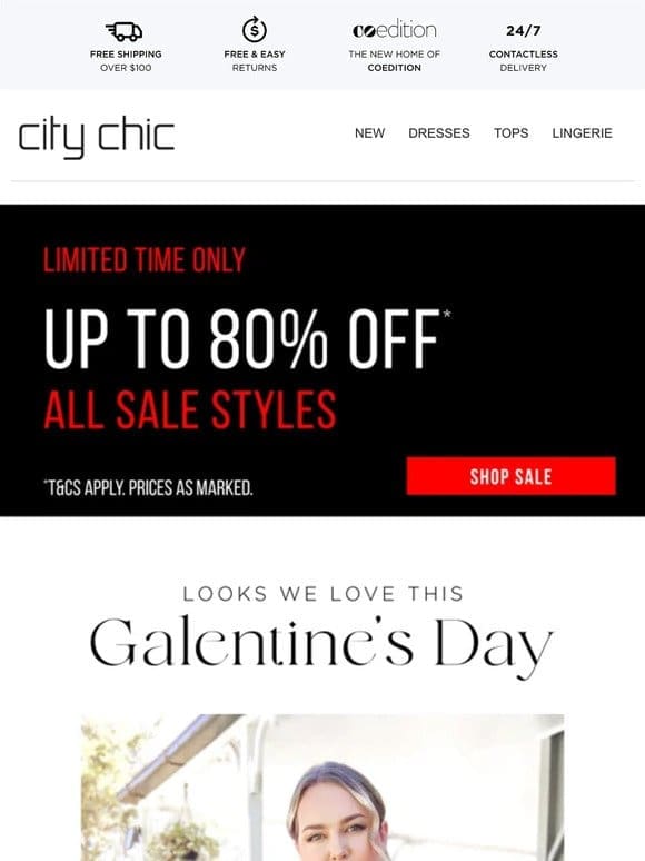 Up to 60% Off* Looks We Love This Galentine’s Day