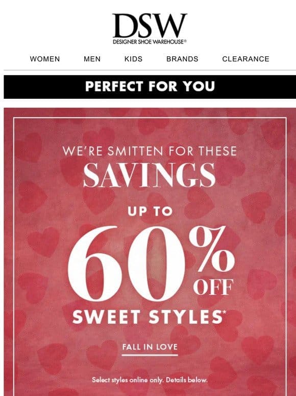 Up to 60% off?! *swoons*