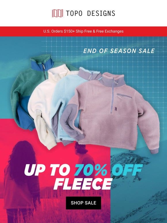 Up to 70% Off Fleece
