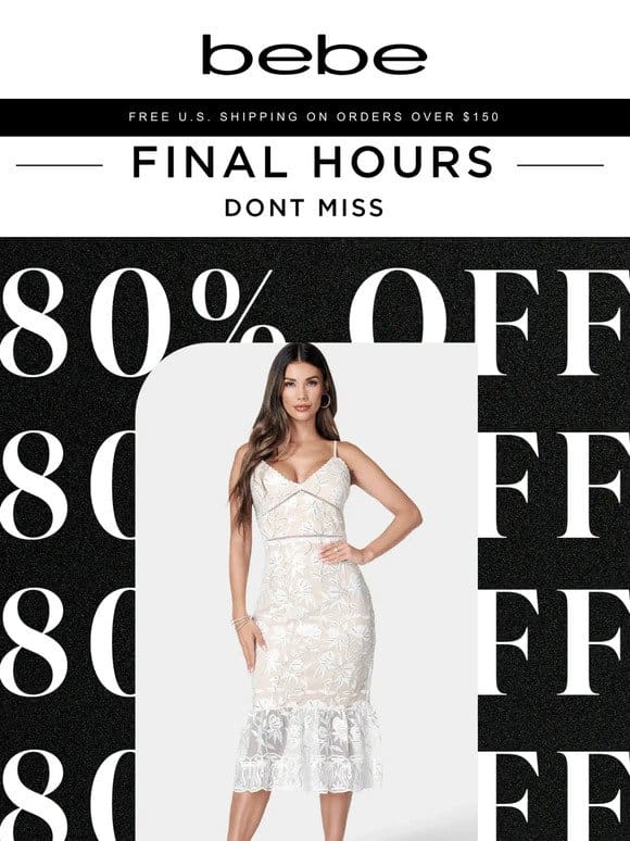 Up to 80% OFF Sale Ends at Midnight