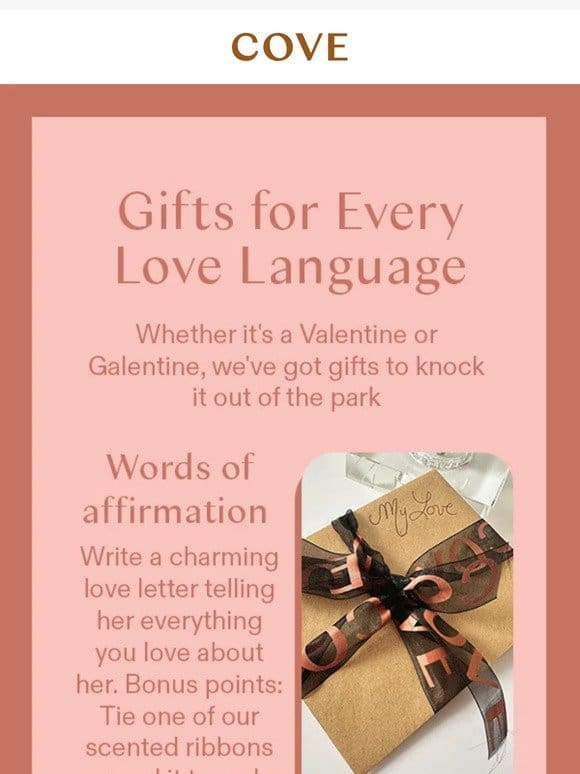 V-Day Gift Ideas for Every Love Language