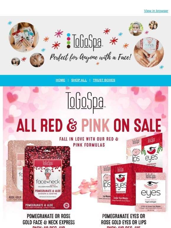 Valentine’s Day is coming….. All of our Red and Pink formulas are on sale!