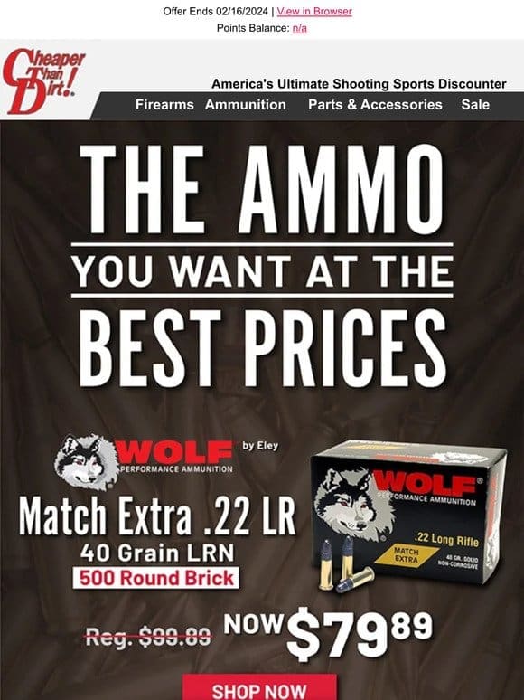 We Have The Ammo You Need at The Best Prices