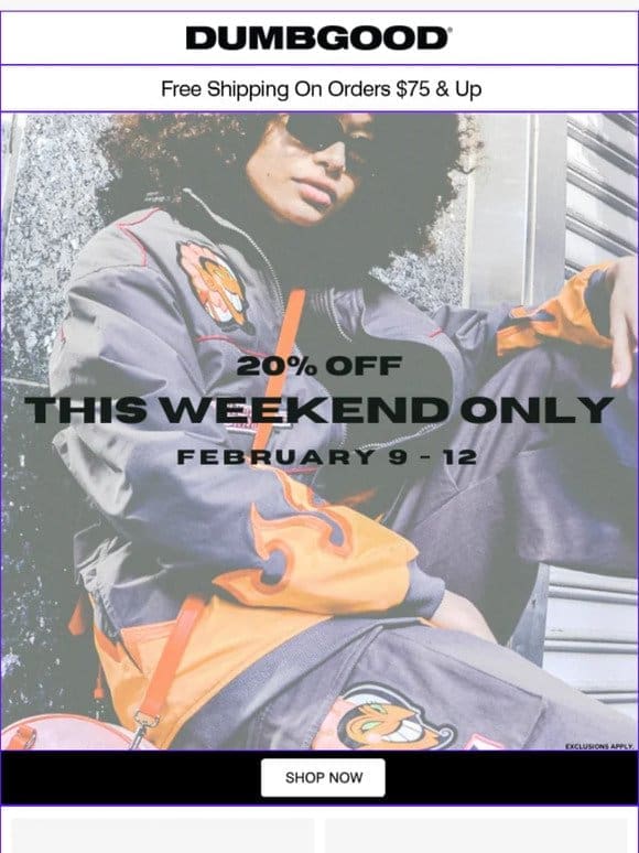 Weekend Vibes: 20% Off Sale!