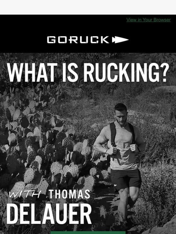 What Is Rucking?