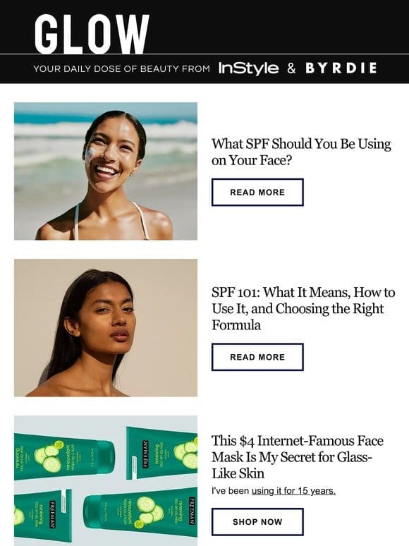 What SPF should you be using on your face?