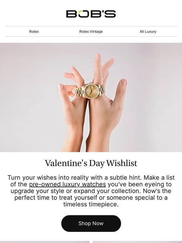 What Tops Your Valentine’s Day Wish List?