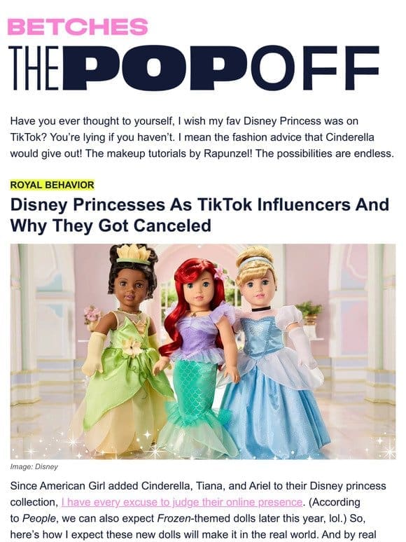 What if Disney princesses were on TikTok?