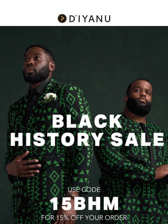 Whew! Black History Month Sale is HOT