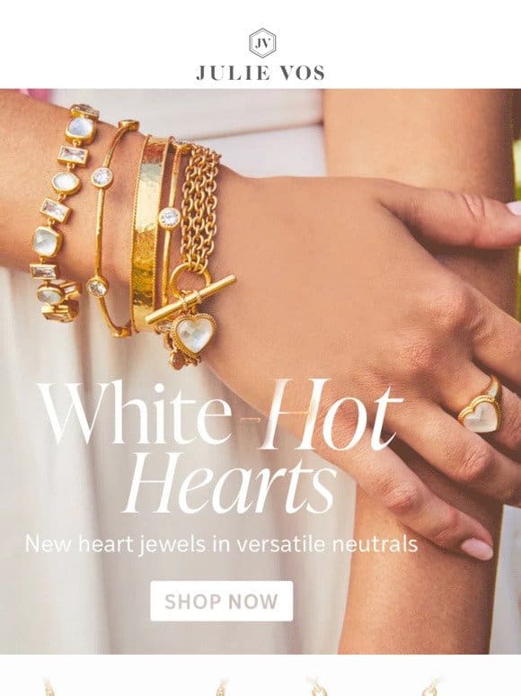 White-Hot Valentine’s Hearts