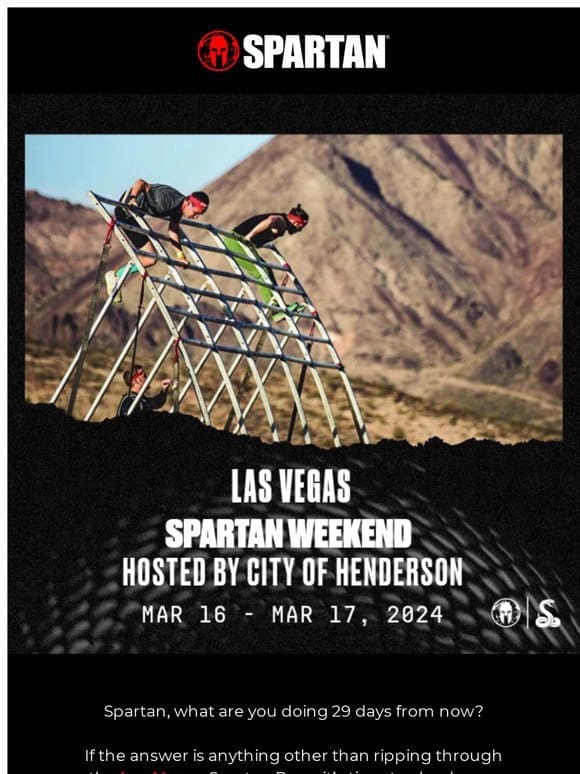 Will we see you at the Las Vegas Spartan Race