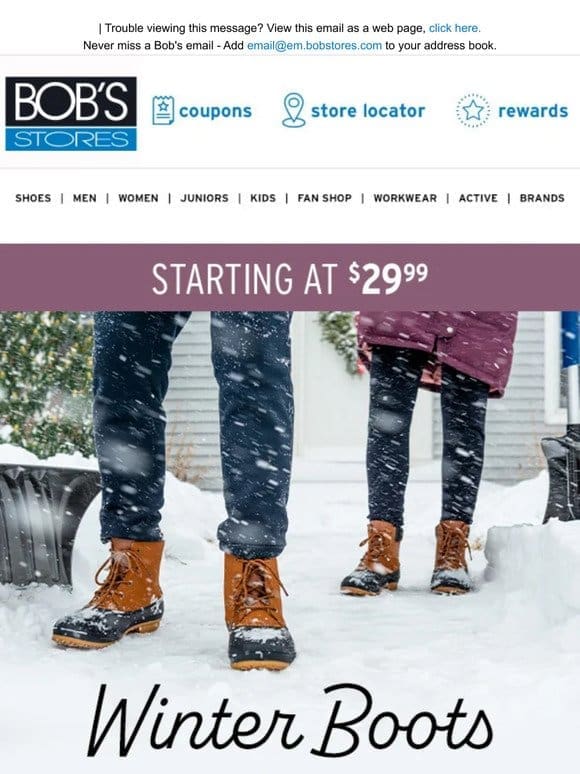 Winter Boots on Sale! Starting at $29.99