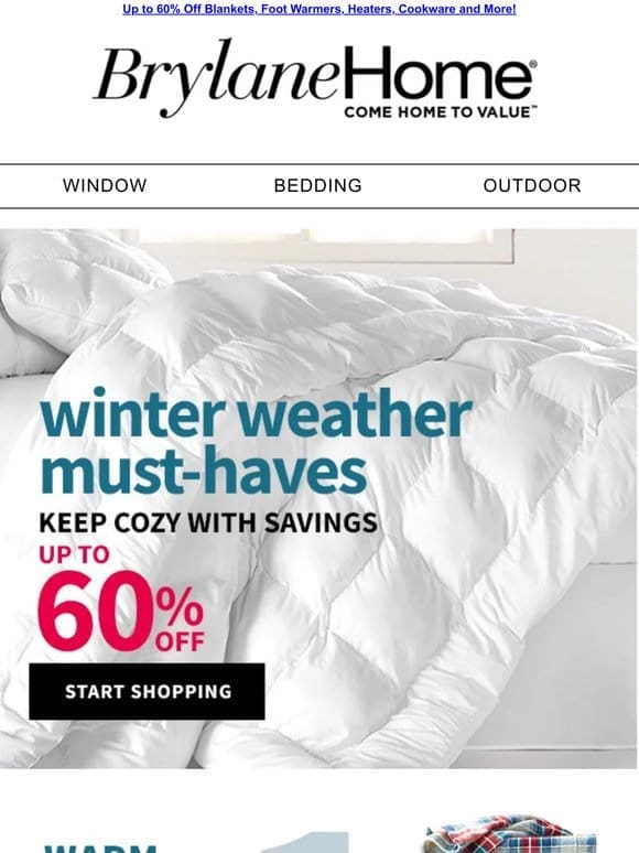Winter Essentials & Savings to Warm You Up!