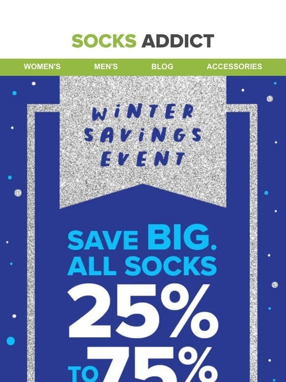 Winter Savings Event – Up to 75% off