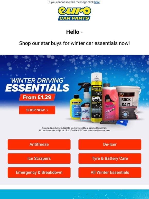 Winters Arrived…Again! Shop Winter Essentials From £1.29