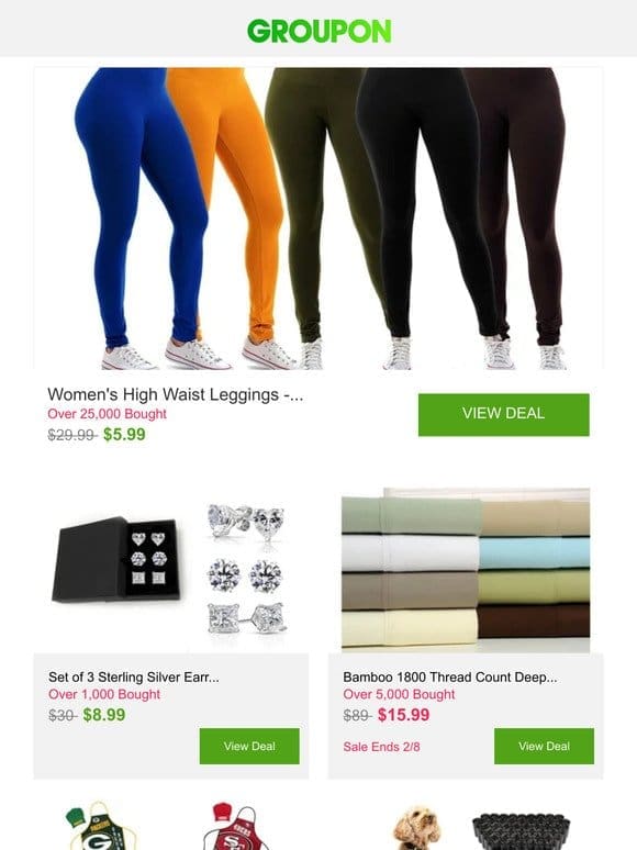 Women’s High Waist Leggings – Full Length With Elastic Tummy Control Pants S-3XL and More