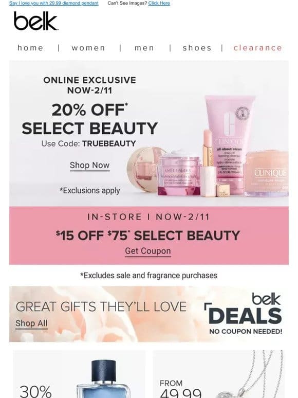 YES， REALLY! Get 20% off beauty faves