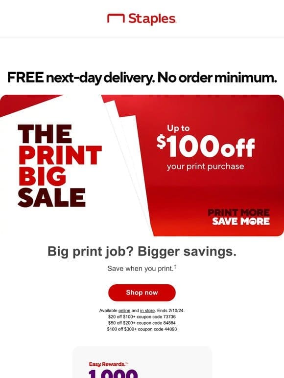 Yes， really! You just landed $100 off your print purchase.
