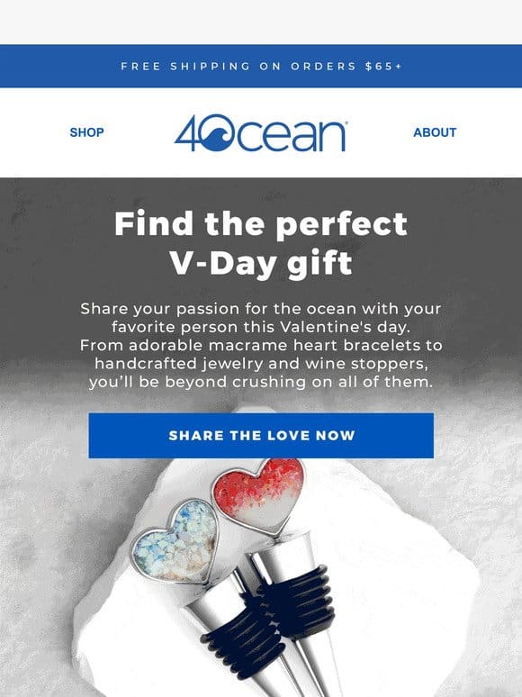 You + our V-Day gifts = a cleaner ocean