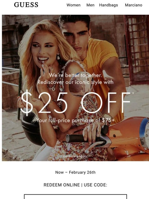 Your $25 Off Won’t Last Much Longer
