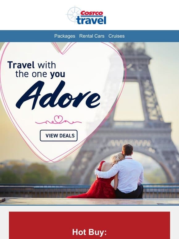 Your Costco Travel update… Explore these romantic vacations!