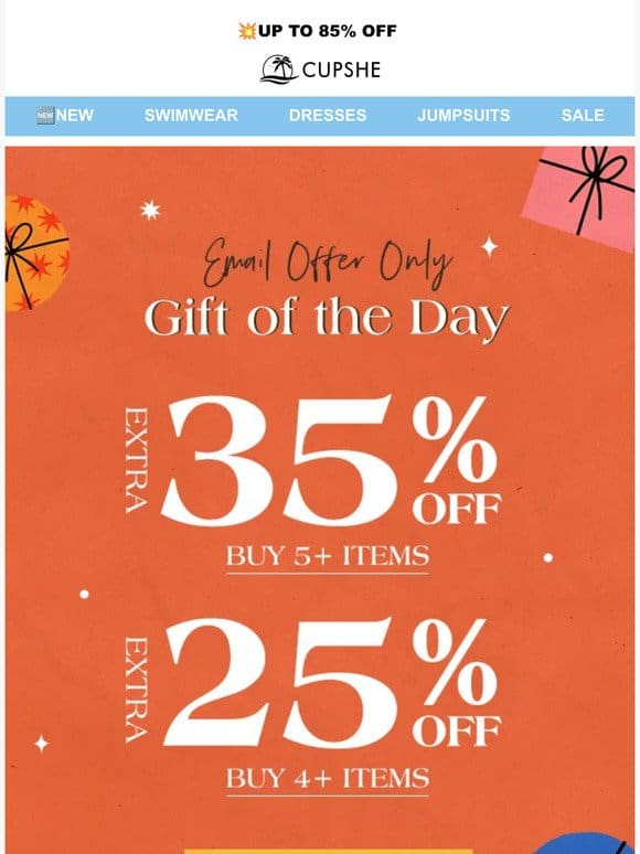 Your Exclusive Treat: 35% OFF