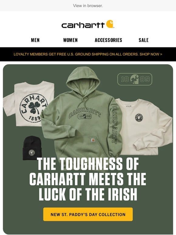 Your first look at our new St. Paddy’s Day gear